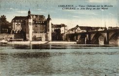 Coblentz CPA Old castle on the Moselle
