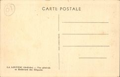 CPA Louvesc View and boulevard of the Elegant ones