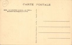 CPA Louvesc Boulevard of elegant and the city