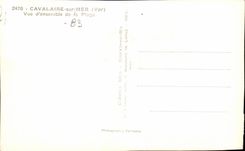 MODERN CARD Cavalaire on Overall picture sea of the beach