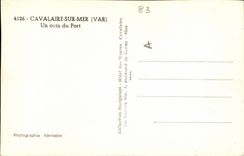 MODERN CARD Cavalaire on sea a corner of the port