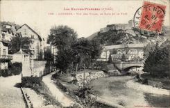 CPA Lourdes Seen of the villas Gave and the port