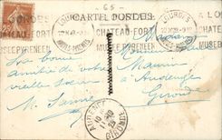 CPA Lourdes Breton Martyrdom