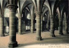 CPA Mont Saint Michel the Room abbey of the knights