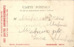 CPA Paris Bois de Boilogne en automne Pre CAtalan Ile du Chalet de Bengali (publicite Grands magasin Nouveautes TEmple