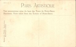 CPA Paris Vue panoramique prise du haut des Tours de Notre Dame 