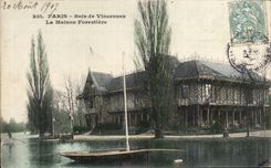 CPA Paris Wood of Vincennes the house forestiere