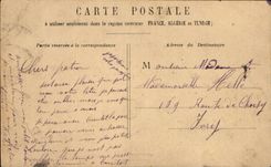 CPA Paris Statue de Strasbourg