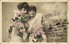 CPA Fantasy Woman Better wishes letter M