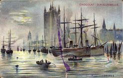 CPA Fantasy Chocolate of iguebelle London London Boat