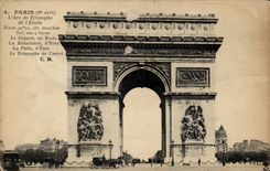 Paris CPA Arc de Triomphe of star