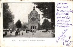 Paris CPA St Augustin and boulevard maslesherbes