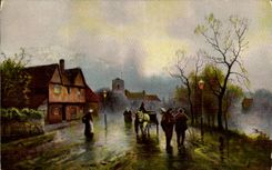 CPA Fantaisie paysage