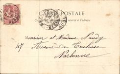 CPA Beziers the park of the poets