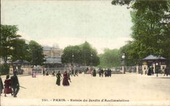 Paris CPA Entree du jardin d'acclimatation 