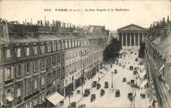 Paris CPA the Royal street and the Madeleine
