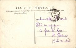 Paris CPA the door Saint Martin and the theater of Renaissance