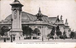 Paris CPA Grand Palais (seen bridge Alexandre III)