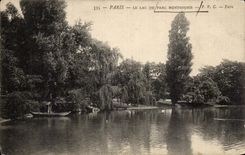 Paris CPA the lake of the Montsouris park