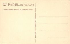 Paris CPA Interieur de la Sainte Chapelle Chapelle haute