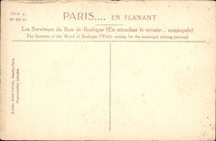 Paris CPA Les serviteurs du Bois de Boulogne