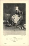 CPA Les chefs d'oeuvre de l'art La Ratisseuse Chardin Lepicie