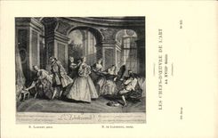 CPA Les chefs d'oeuvre de l'art L'adolescence Lancret Larmessin