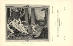 CPA Les chefs d'oeuvre de l'art Venus et l'amour Eisen Massard