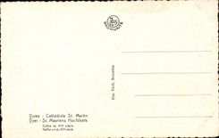 CPA Ypres Cathedrale Kasten 15 Str-Martin