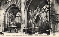 Paris CPA Church Saint Etienne of the Mount Vault and tomb of Sainte Genevieve