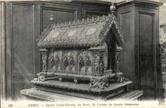 Paris CPA Eglise Saint Etienne of the Mount Drives out Sainte Genevieve