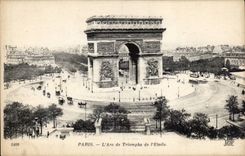 Paris CPA Arc de Triomphe of Etoile