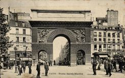 Paris CPA Gate Saint Martin