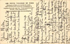 Sinning Paris CPA in the Seine With the sunset close the bridge of the harmony and Alexandre III