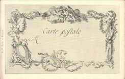 CPA Les chefs d'oeuvre de l'art au 18eme L'amour de ville ou l'amour coquin Coypel Lepicie