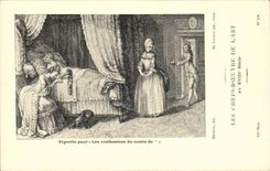 CPA Les chefs d'oeuvre de l'art au 18eme Vignette pour les Confessions du comte de Desrais De Launay