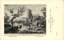 CPA Les chefs d'oeuvre de l'art au 18eme La peche en eau douce Vernet Le Veau