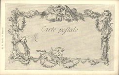 CPA Les chefs d'oeuvre de l'art au 18eme Le chiffre d'amour Fragonard de launay