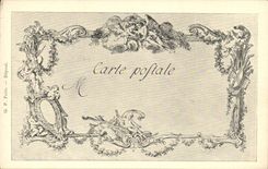 CPA Les chefs d'oeuvre de l'art au 18eme La sortie du college De Saint Aubin Tillard