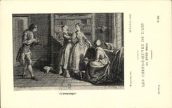 CPA Les chefs d'oeuvre de l'art au 18eme L'essayage Marillier De launay
