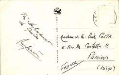 Switzerland MODERN CARD Geneva Quay of the Mount Blanc and seen on the city