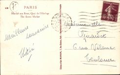 Paris CPA Marche aux fleurs Quai de l'horloge 