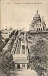 Paris CPA Funiculaire et basilique de Montmartre