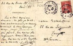 CPA Paris the street Soufflot and the Pantheon