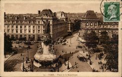 Paris CPA Places Republic