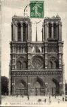 Paris CPA Facade de Notre Dame
