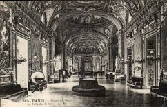 Paris CPA palate of the Senate the throne room