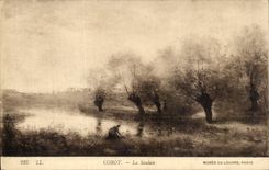 CPA Corot La SAulaise Musee du Louvre Paris