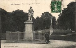 Rennes - Statue de Duguesclin au Thabor - CPA 