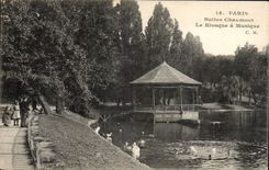 Paris - 19 - Chaumont Hillocks - the Bandstand - CPA